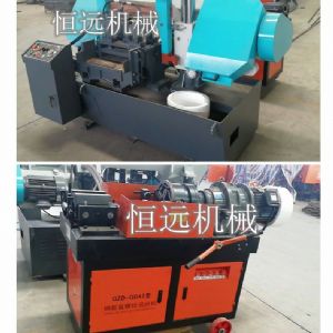 數控鋼筋鋸切套絲打磨生產線