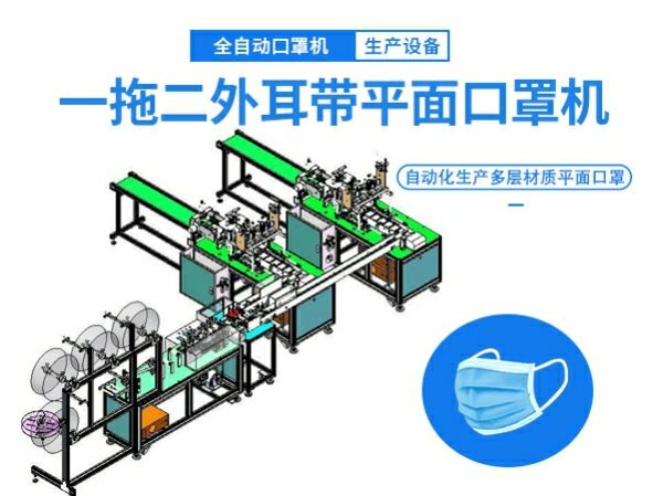外耳帶平麵全自動口罩機